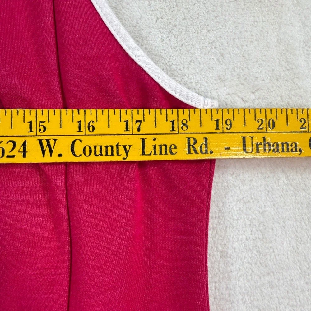 Orvis Womens Full Zip Vest Pink Striped Mock Neck Pockets Activewear Size M